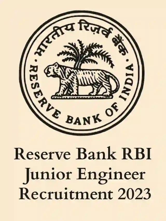 RBI Junior Engineer JE Civil / Electrical Recruitment 2023